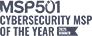 CP-1904 MSP501 Special Award Finalist and Winner Logos_WINNER - WHITE- Cybersecurity MSP